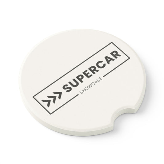 Soapstone Car Coaster — "SUPERCAR SHOWCASE" Logo Car Drink Holder